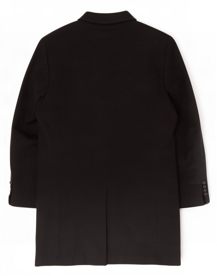 Pierre Cardin Herrenmantel IT 54 2XL Schwarze Wolle