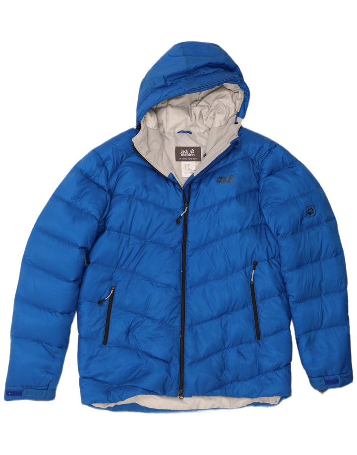 Jack Wolfskin Herren Kapuzenjacke, wattiert, UK 44/46 XL, Blau, Polyester
