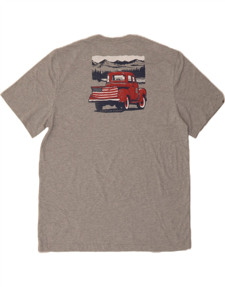 IZOD Mens Relaxed Graphic T-Shirt Top 2XL Grey Cotton Vintage Izod and Second-Hand Izod from Messina Hembry 