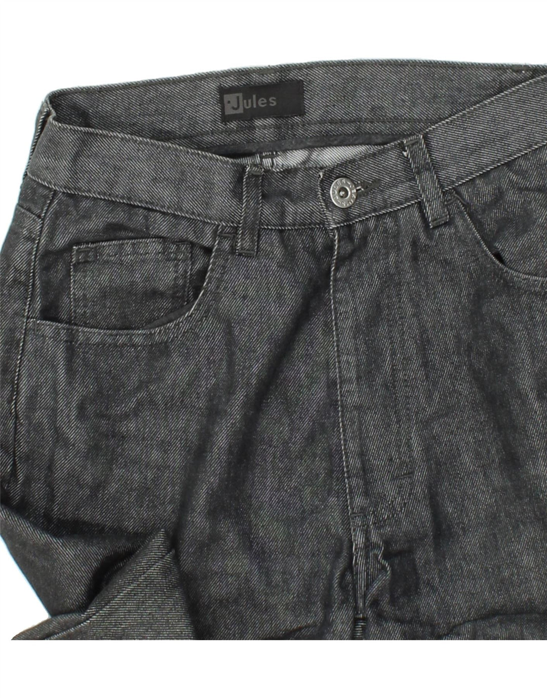 JULES Mens Straight Jeans W32 L28 Grey Cotton Vintage Jules and Second-Hand Jules from Messina Hembry 