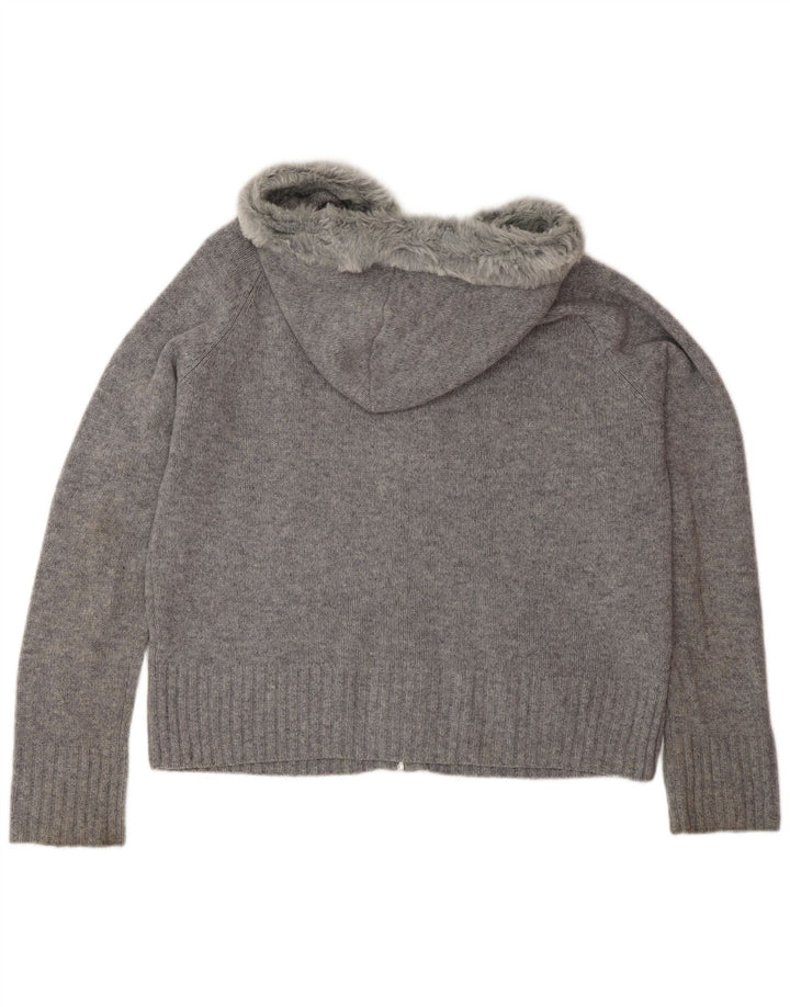 Marks & Spencer Damen-Cardigan mit Kapuze, Gr. 16, Grau