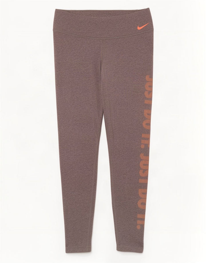 Nike Damen Dri Fit Graphic Leggings UK 18 XL Grau