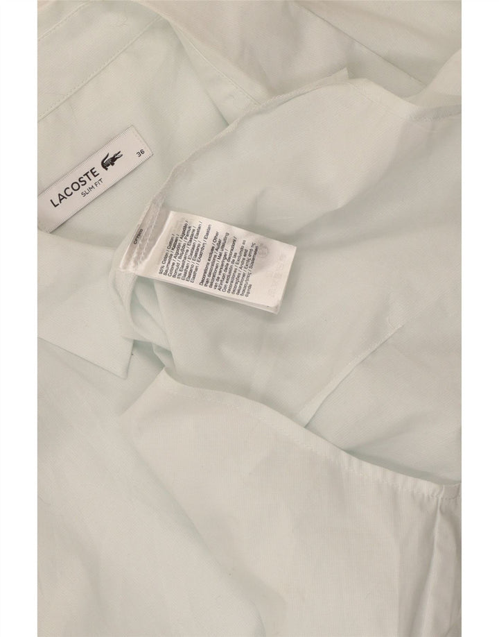 Lacoste Damen-Slim-Fit-Hemd, Größe 36, kleine grüne Baumwolle