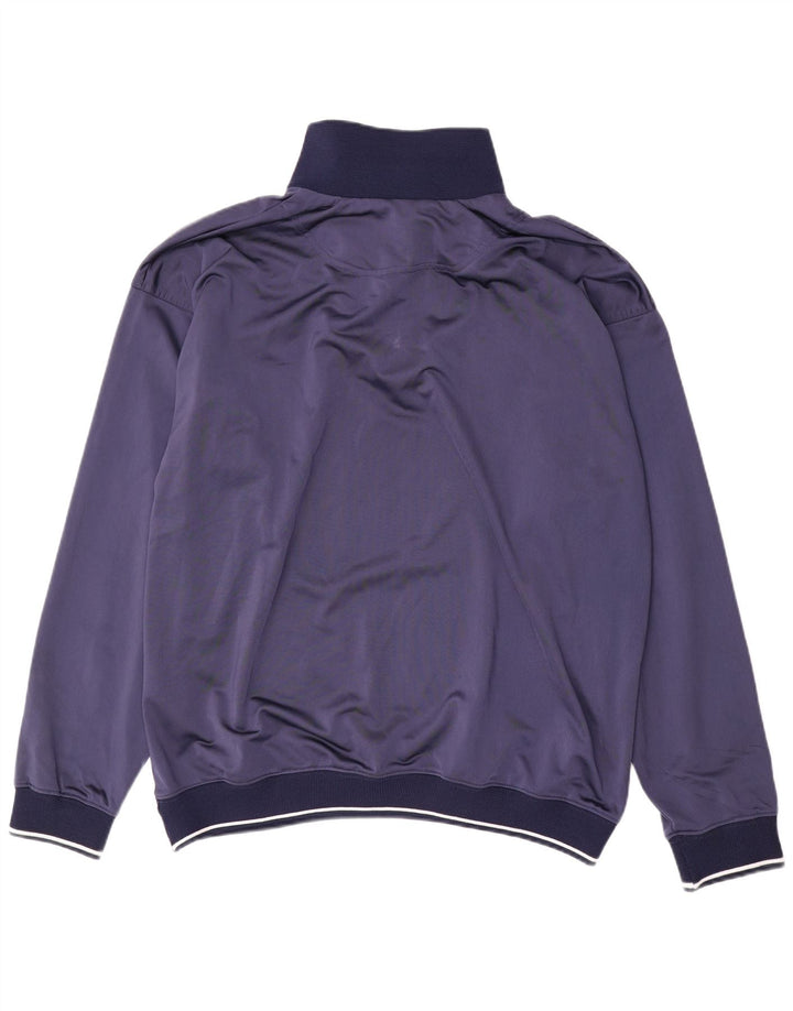 Kappa Herren-Trainingsanzug, übergroß, mit Reißverschluss, Pullover, Größe L, Marineblau