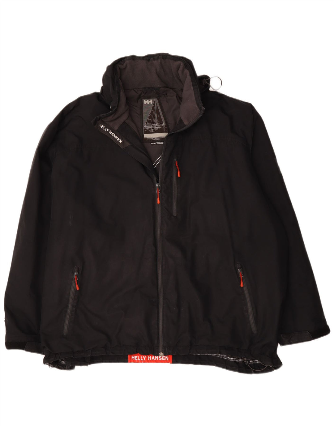 Helly Hansen Herren Graphic Windbreaker Jacke UK 46 3XL Schwarz Polyester