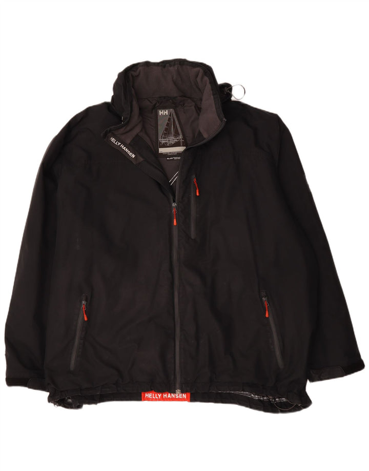 Helly Hansen Herren Graphic Windbreaker Jacke UK 46 3XL Schwarz Polyester