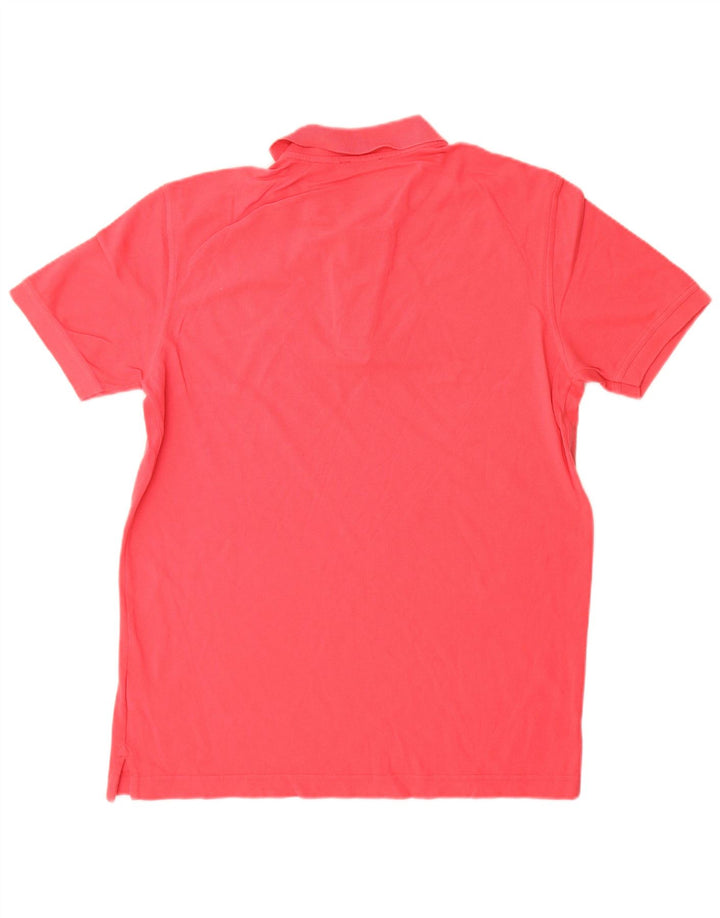 Benetton Herren-Poloshirt aus mittelroter Baumwolle