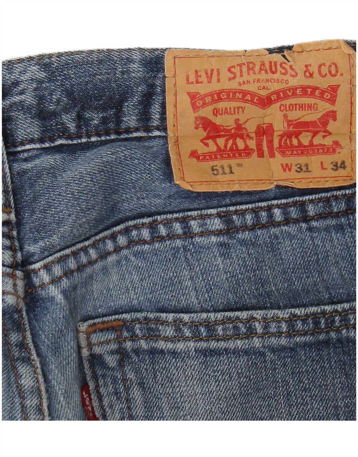 Levi's Herren 511 Slim Jeans W31 L31 Blau
