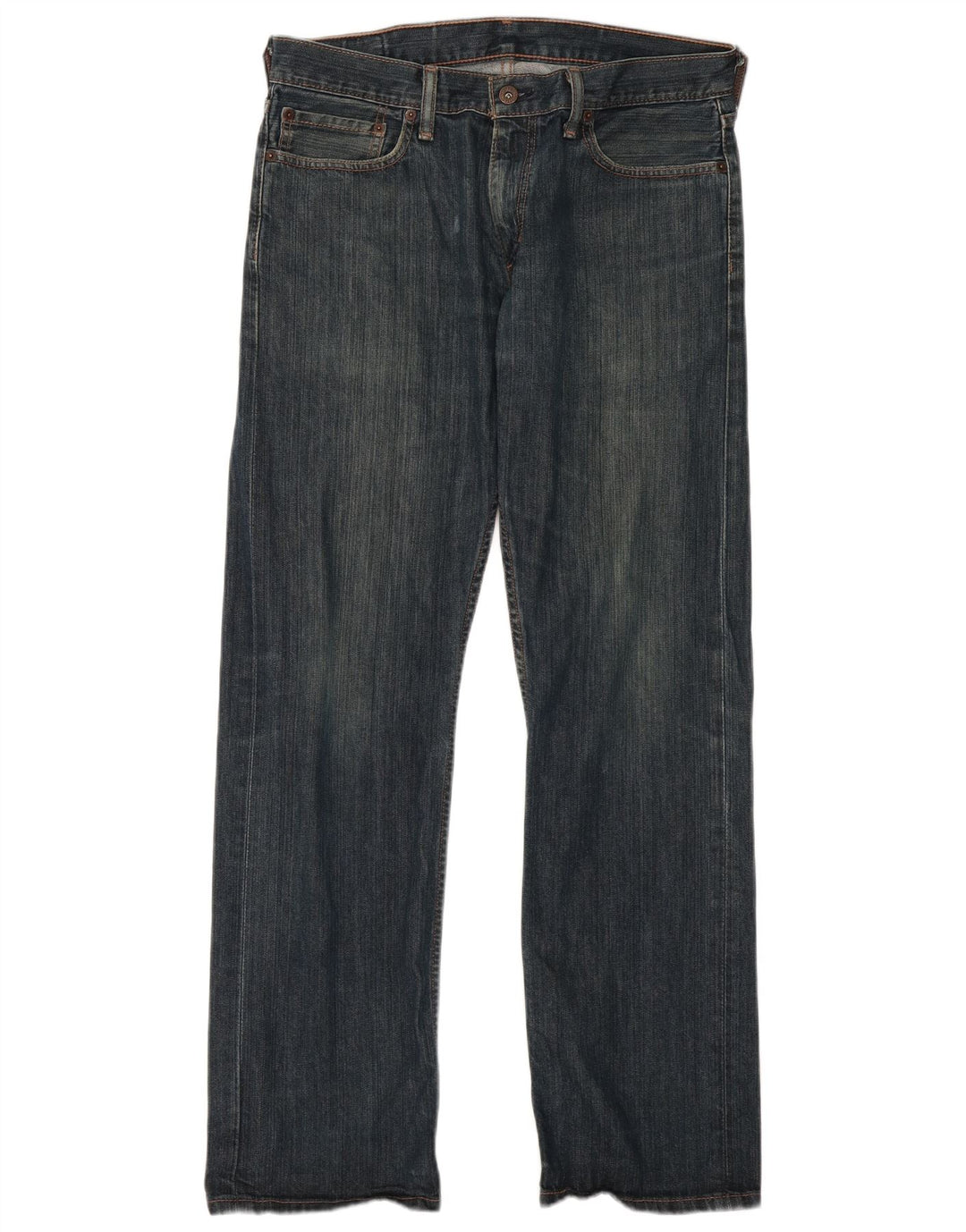 Levi's Herren 514 Straight Jeans W34 L32 Marineblaue Baumwolle