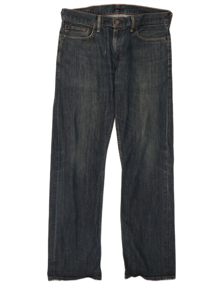 Levi's Herren 514 Straight Jeans W34 L32 Marineblaue Baumwolle
