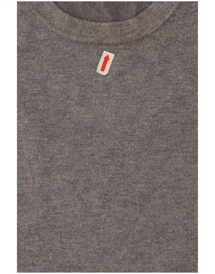 Zara Damen-Pullover mit Rundhalsausschnitt, Größe 44, Grau