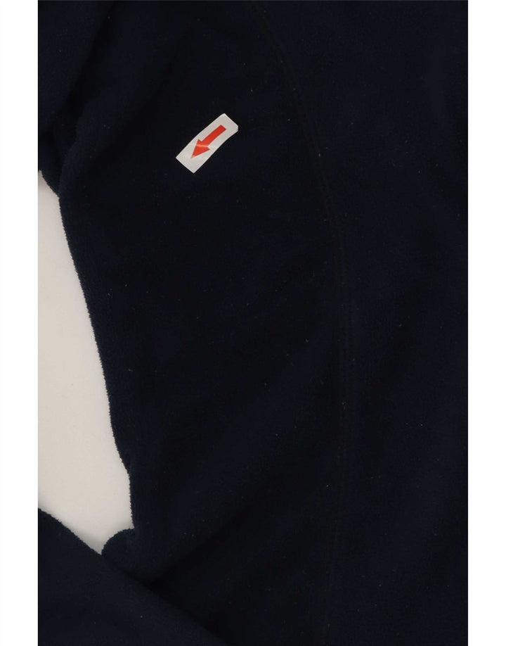 Columbia Herren-Fleecepullover mit Reißverschluss am Hals, groß, marineblaues Polyester