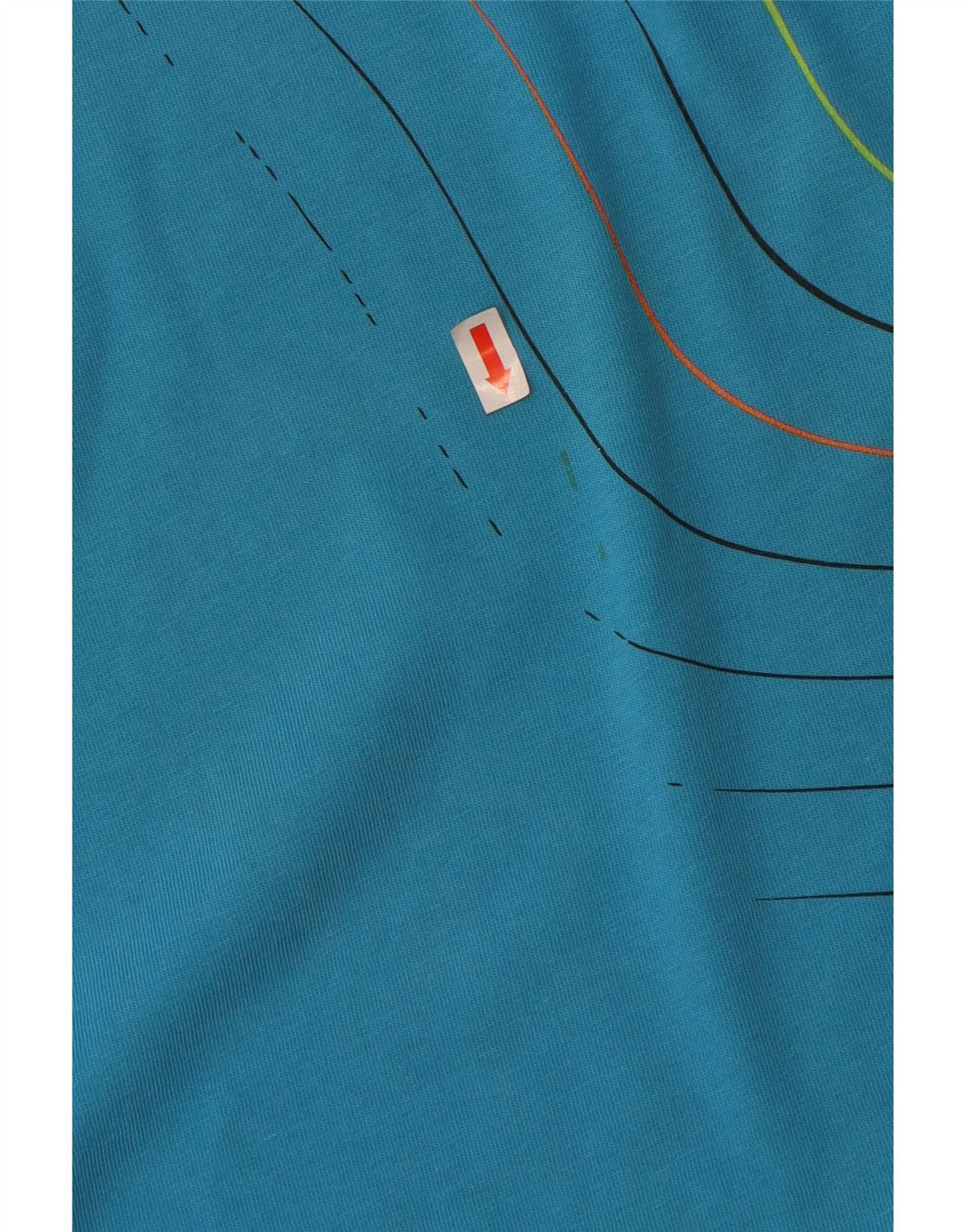 FOX Herren-T-Shirt mit Grafik, groß, aus blauer Baumwolle