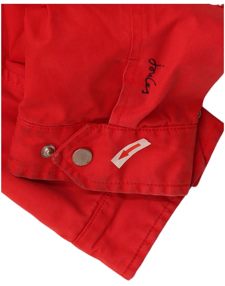 Joules Damen Übergroße wasserdichte Jacke UK 16 Large Rot Polyester