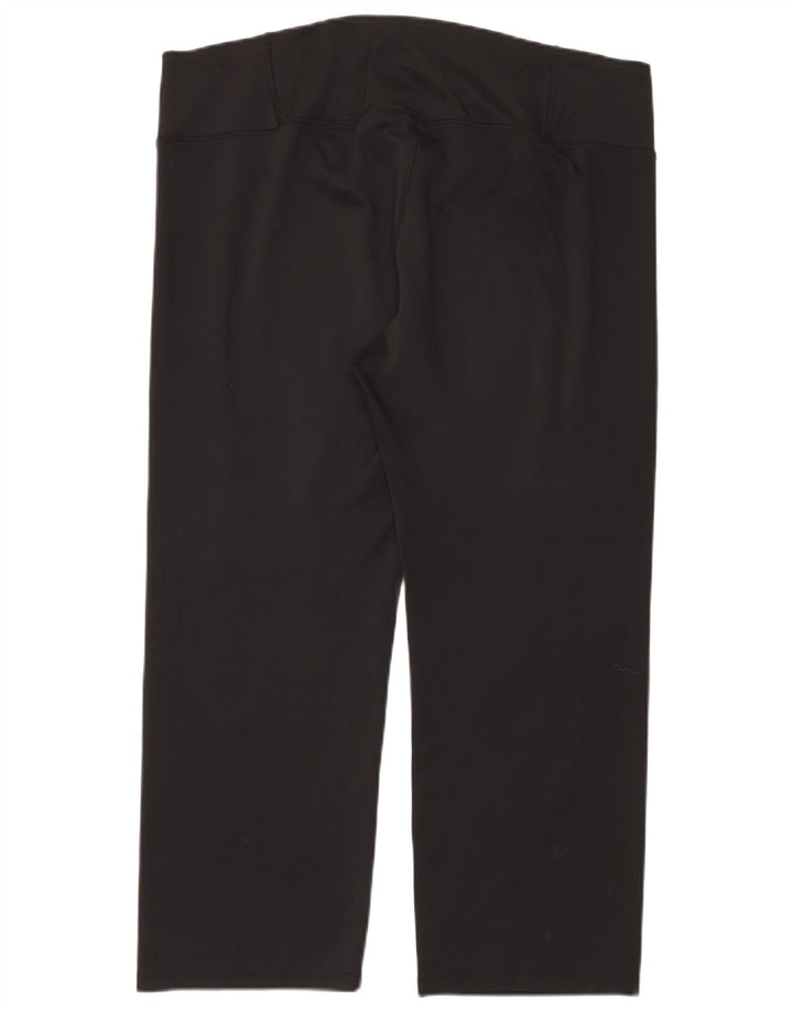 Nike Damen Dri Fit Leggings UK 20 2XL Schwarz Polyester