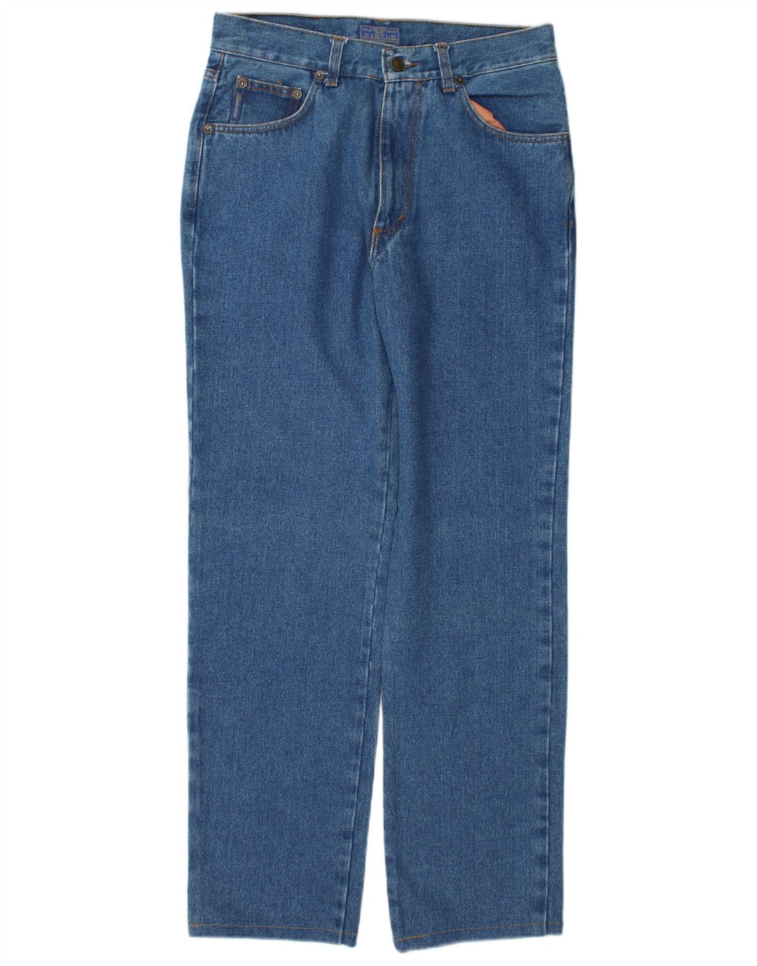 Wampum Herren Straight Jeans W32 L31 Blaue Baumwolle