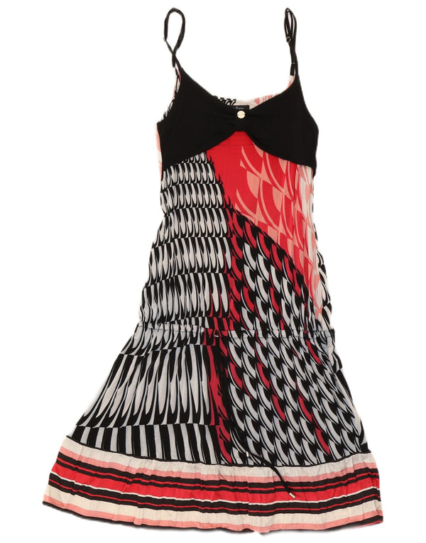 Guess By Marciano Damen-Sommerkleid mit abstraktem Muster IT 42 Medium Mehrfarbig