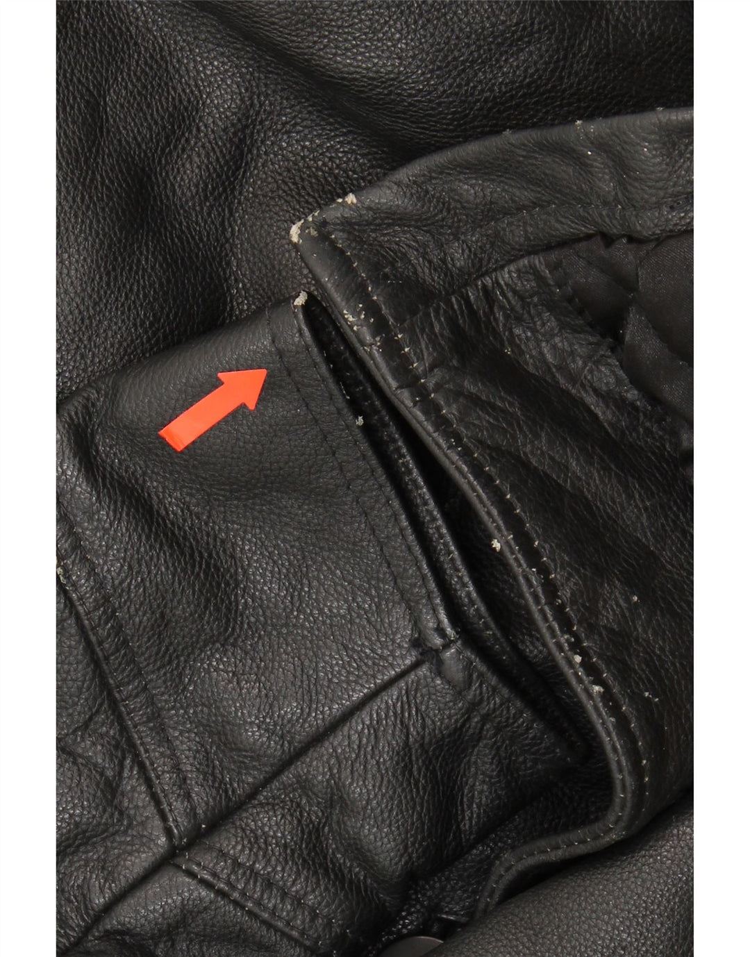VINTAGE Mens Leather Jacket UK 40 Large Black Leather Vintage Vintage and Second-Hand Vintage from Messina Hembry 