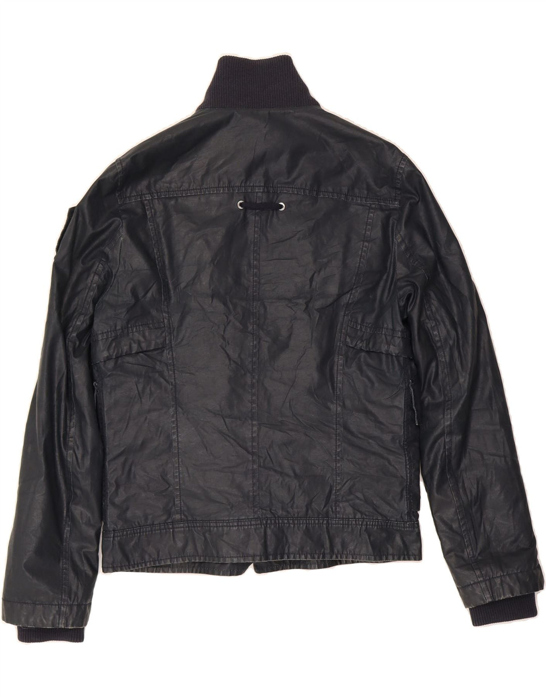 ICEBERG Womens Utility Jacket IT 50 XL Navy Blue Cotton Vintage Iceberg and Second-Hand Iceberg from Messina Hembry 