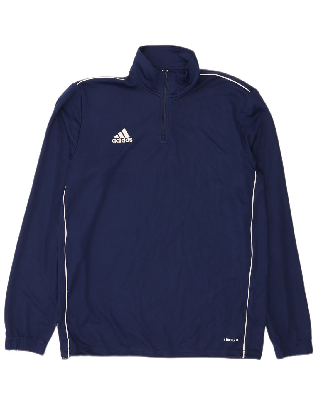 Adidas Herren Aeroready Zip Neck Pullover Trainingsanzug Top Large Marineblau