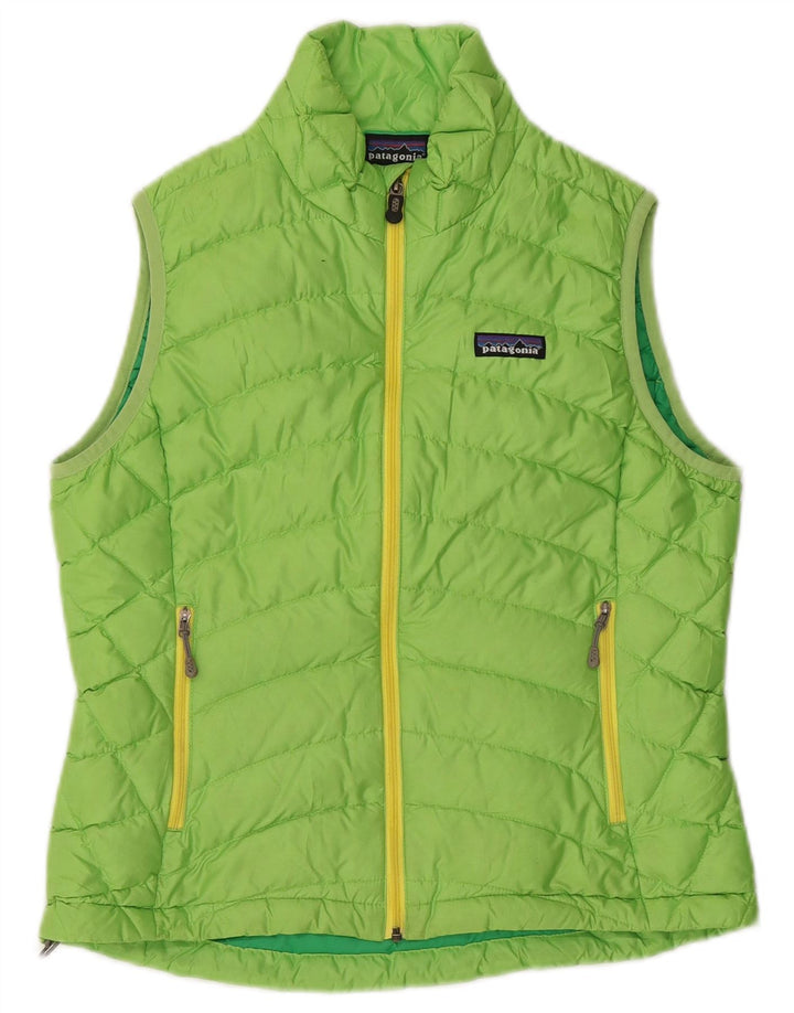 Patagonia Damen Wattierte Weste UK 10 Small Grün Polyester