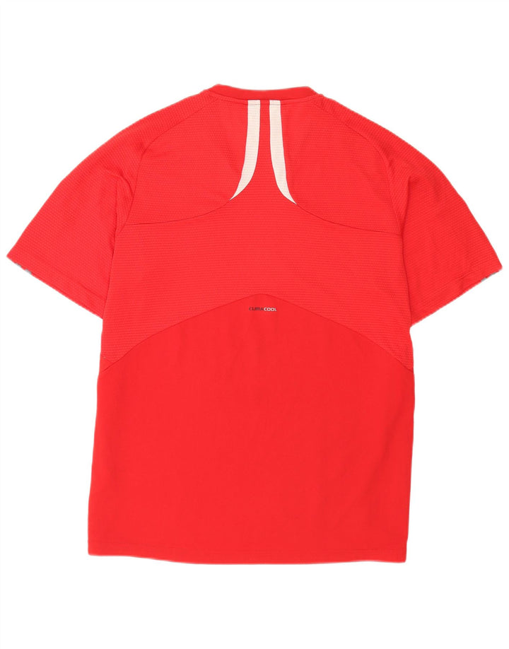 Adidas Herren Kurzarm-T-Shirt, normal, groß, rot, Farbblock