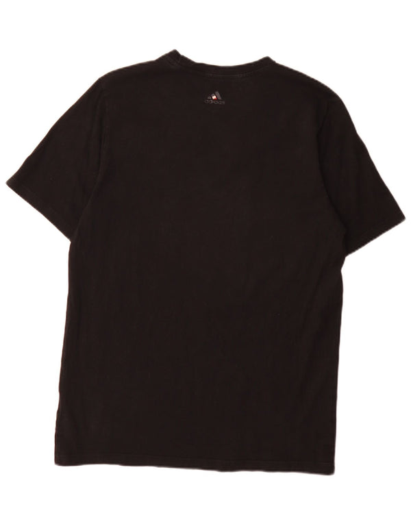 Adidas Jungen Graphic T-Shirt Top 15–16 Jahre, schwarze Baumwolle