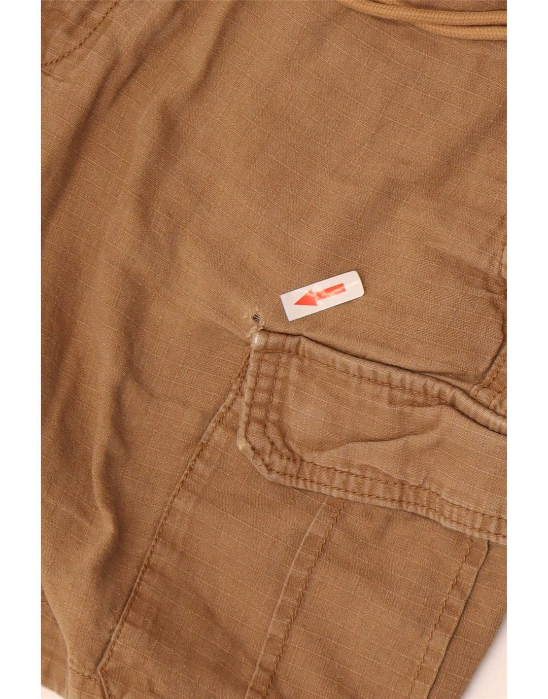 Abercrombie & Fitch Herren Cargoshorts Medium W32 Braunes Leinen