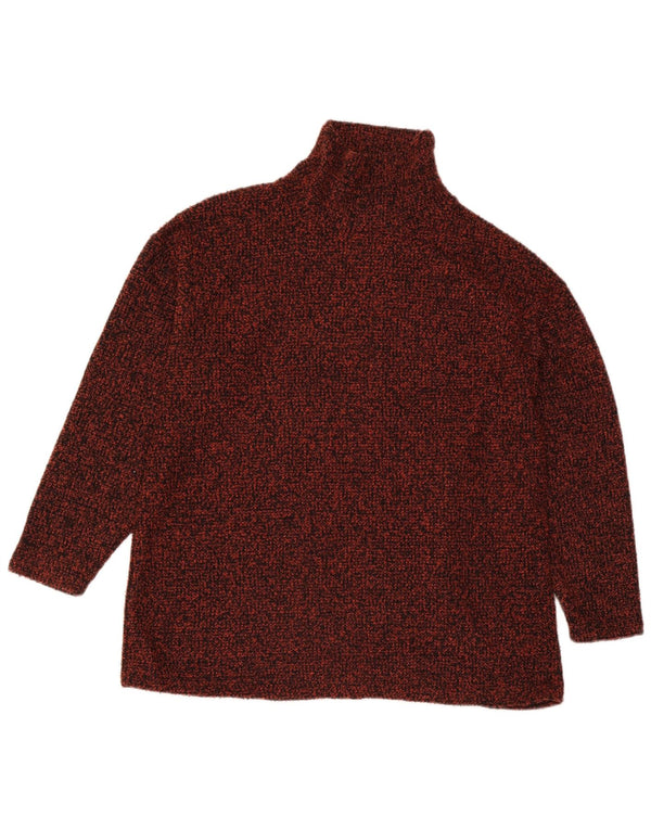 Marks & Spencer Rollkragenpullover für Damen, Gr. 18, XL, Braun gefleckt