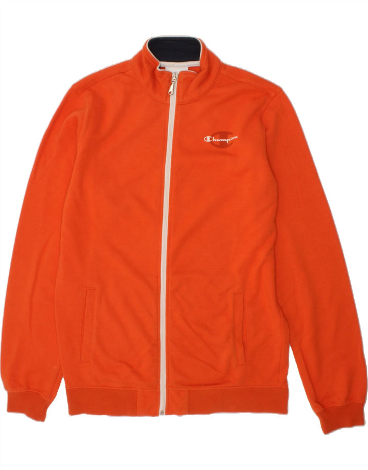 CHAMPION Boys Tracksuit Top Jacket 13-14 Years XL Orange Cotton Vintage Champion and Second-Hand Champion from Messina Hembry 