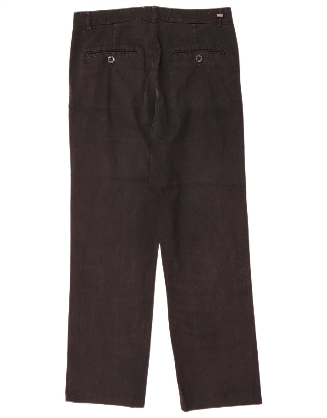 MOSCHINO Gerade Chino-Hose für Damen, W34, L29, schwarze Baumwolle