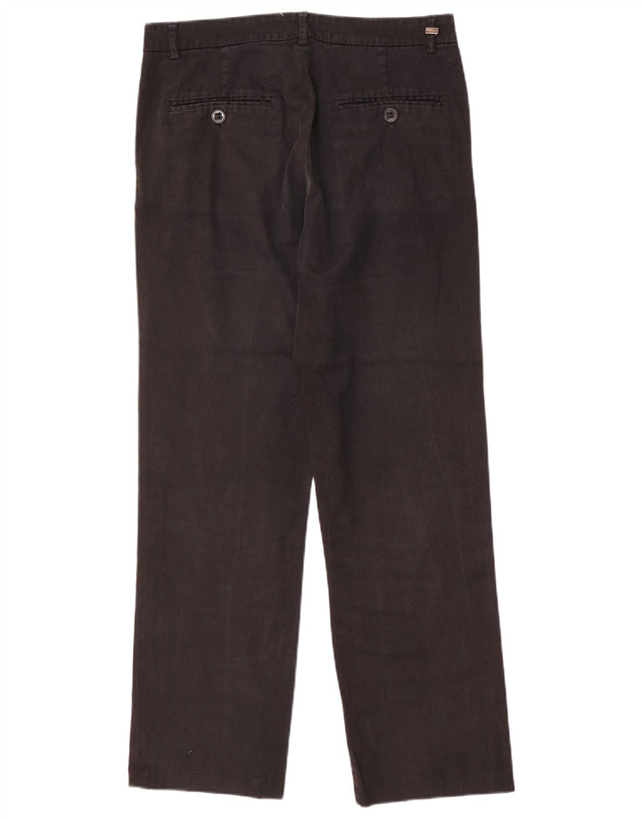 MOSCHINO Gerade Chino-Hose für Damen, W34, L29, schwarze Baumwolle
