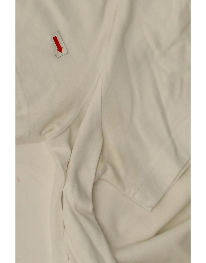 Lacoste Herren-T-Shirt mit normaler Passform, Größe 3, Größe S, weiße Baumwolle