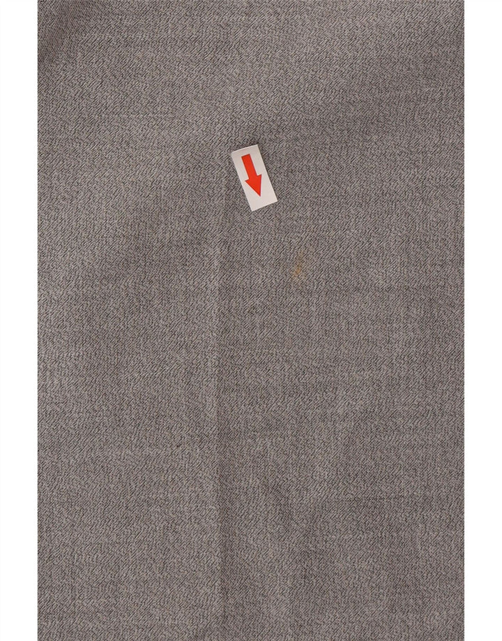 Zara Herren Slim Anzughose EU 46 XL W36 L33 Grau Polyester