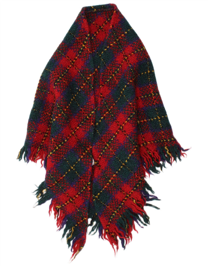 Branigan Damen Strick-Poncho-Schal, Einheitsgröße L31, mehrfarbig kariert