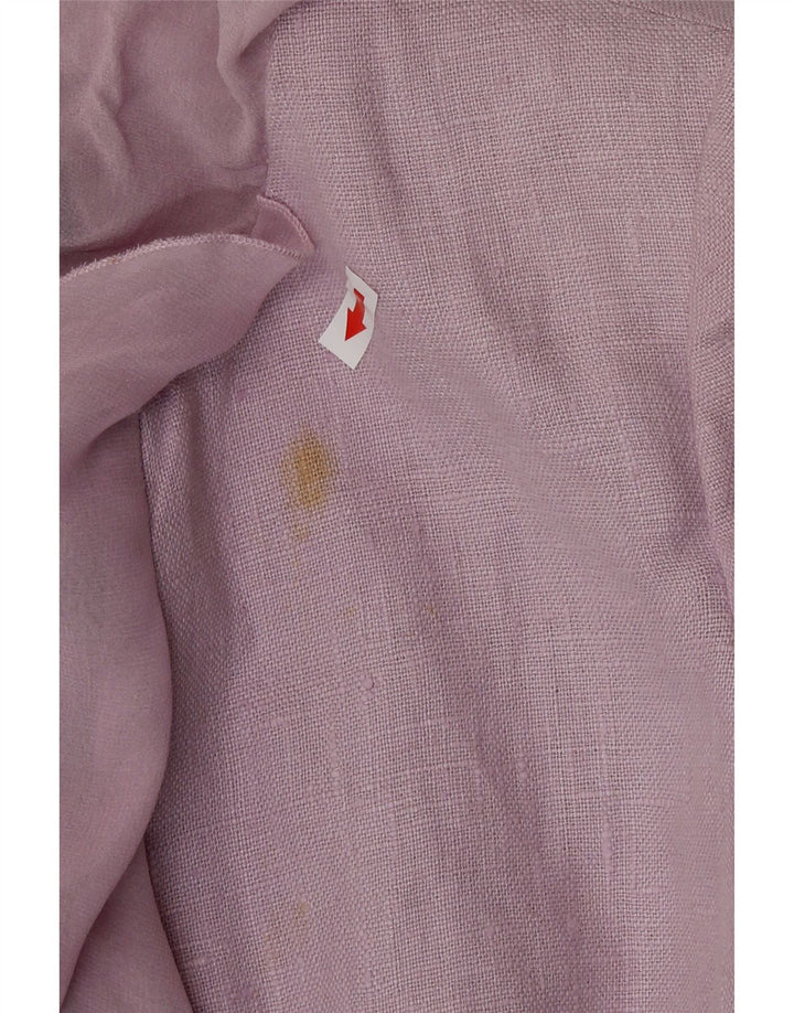Luisa Spagnoli Damen Bolerojacke IT 42 Mittellila Leinen