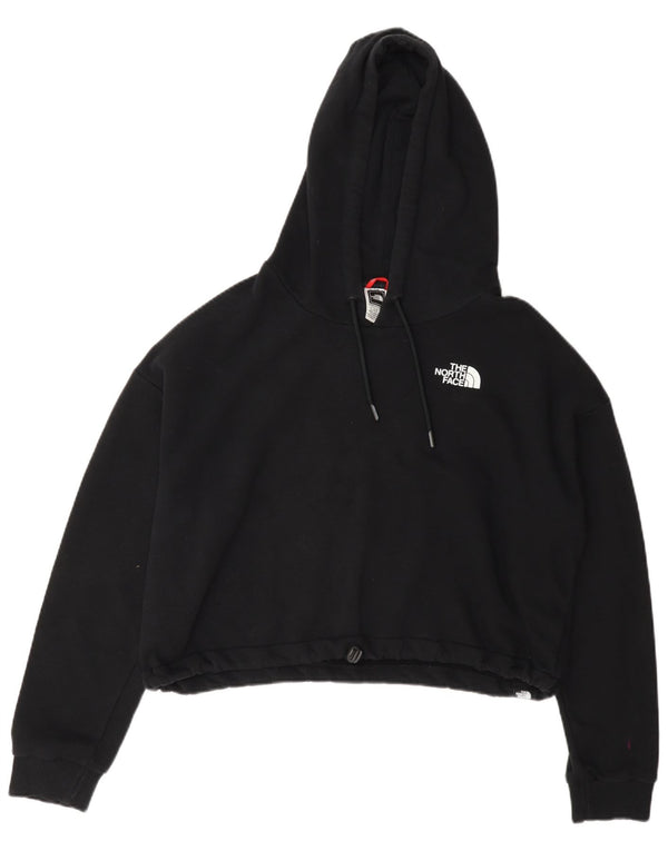 The North Face Damen Crop Graphic Hoodie Pullover UK 18 XL Schwarz