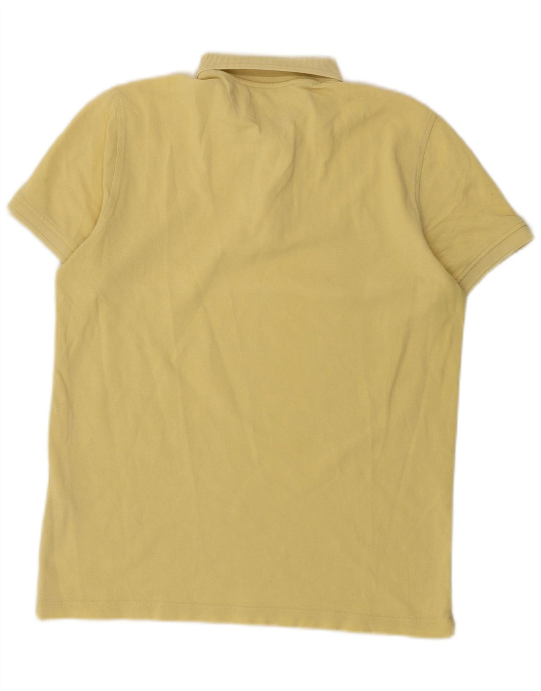 Massimo Dutti Herren-Poloshirt aus mittelgelber Baumwolle