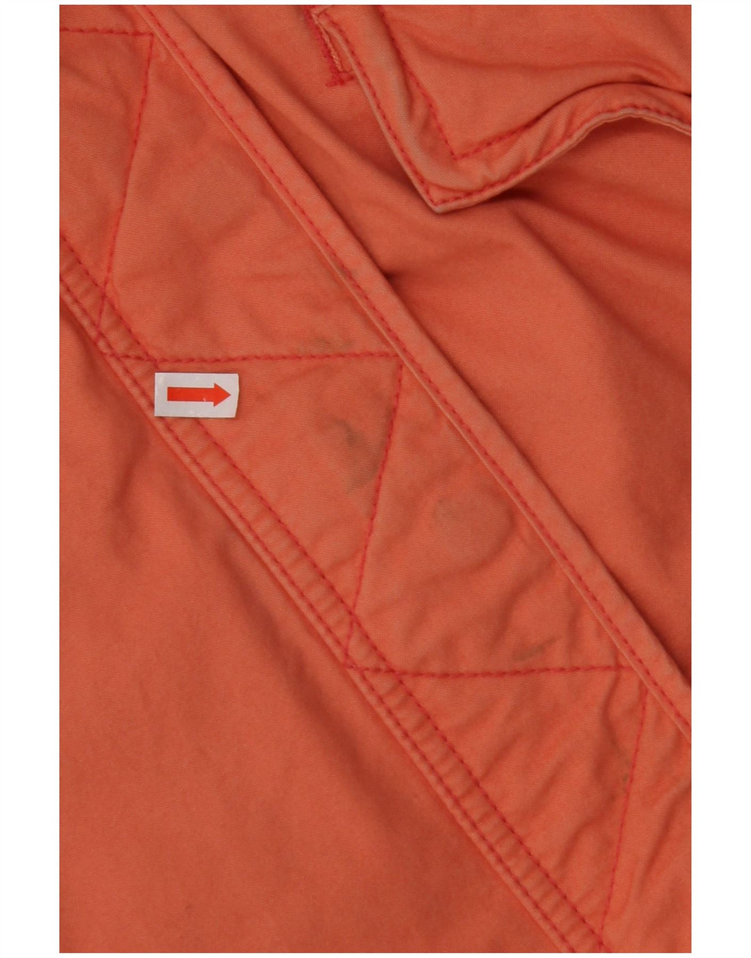 TOMMY HILFIGER Damen Übergroße Kapuzenparkajacke UK 10 Small Orange