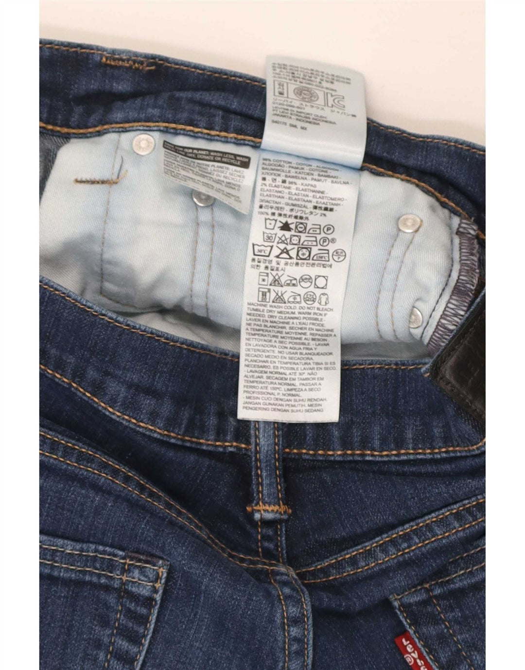 Levi's Herren 511 Slim Jeans W34 L32 Marineblau Baumwolle