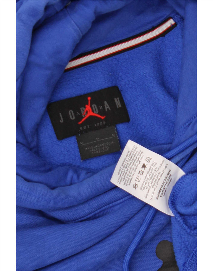 Jordan Herren-Kapuzenpullover mit Grafik, mittelblaue Baumwolle