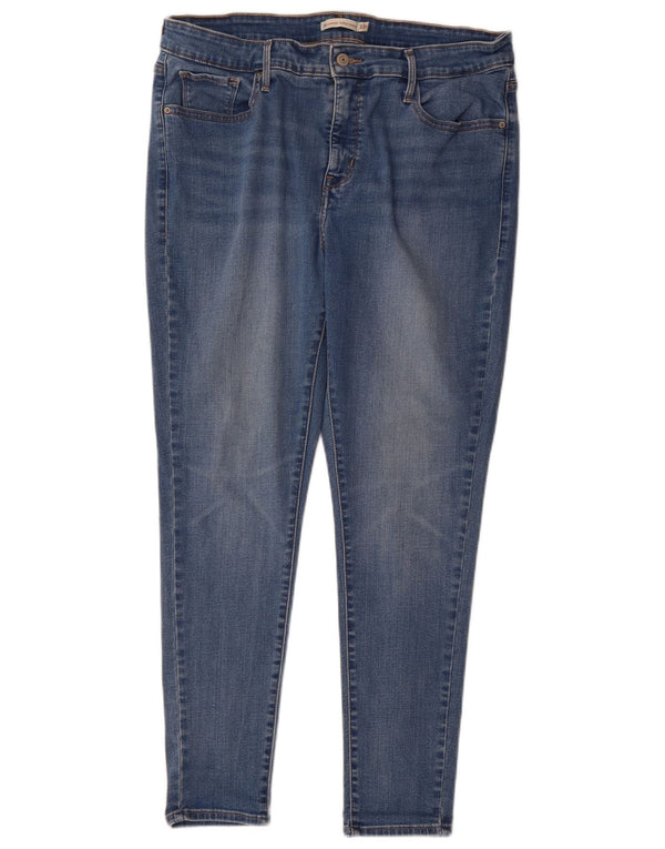 Levi's Damen 310 Shaping Super Skinny Jeans US 22 3XL W42 L29 Blaue Baumwolle