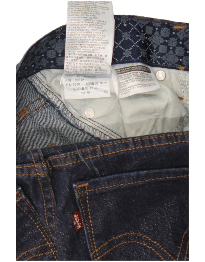 Levi's Damen Straight Jeans US 6 Medium W28 L30 Marineblaue Baumwolle