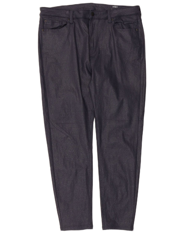 Marks & Spencer Damen Ivy Freizeithose UK 20 2XL W36 L27 Marineblau