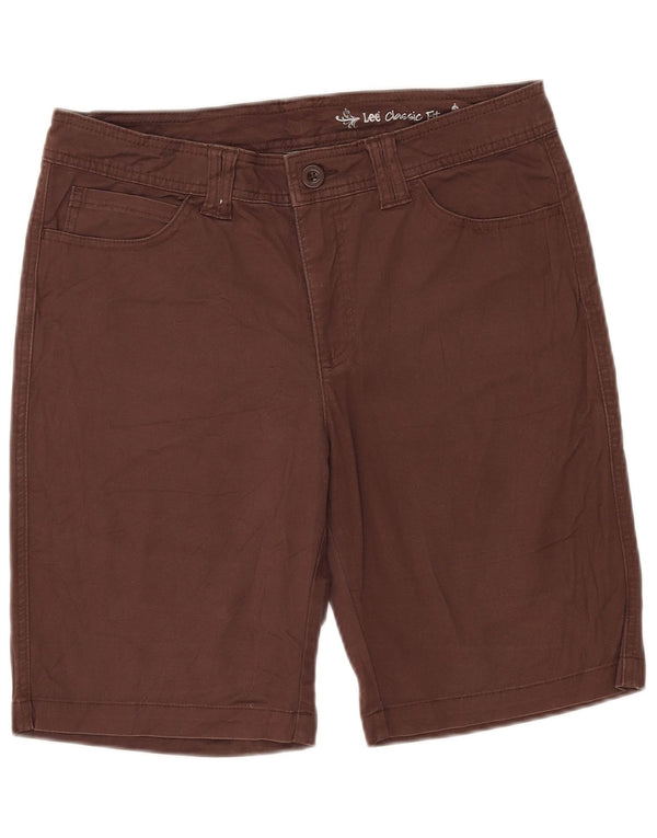 LEE Womens Classic Fit Casual Shorts W33 Large  Brown