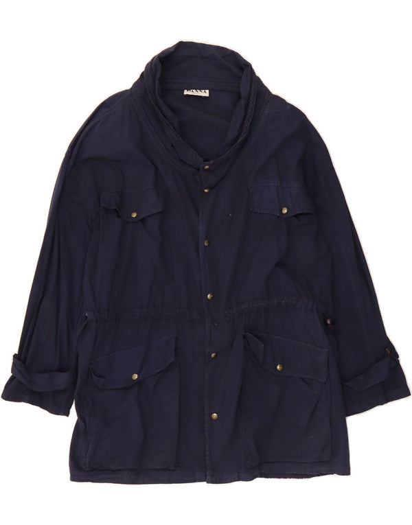 PANNA Herren Loose Fit Utility Jacke UK 44 2XL Marineblau