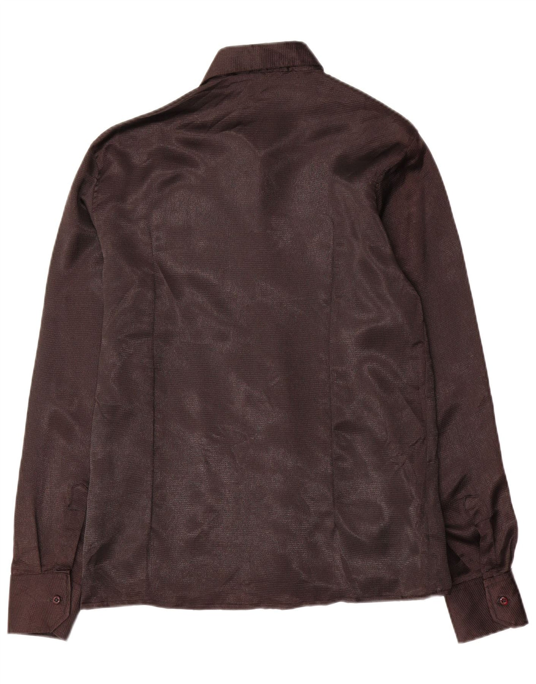 Vintage Damen Shirt UK 18 XL Braune Baumwolle