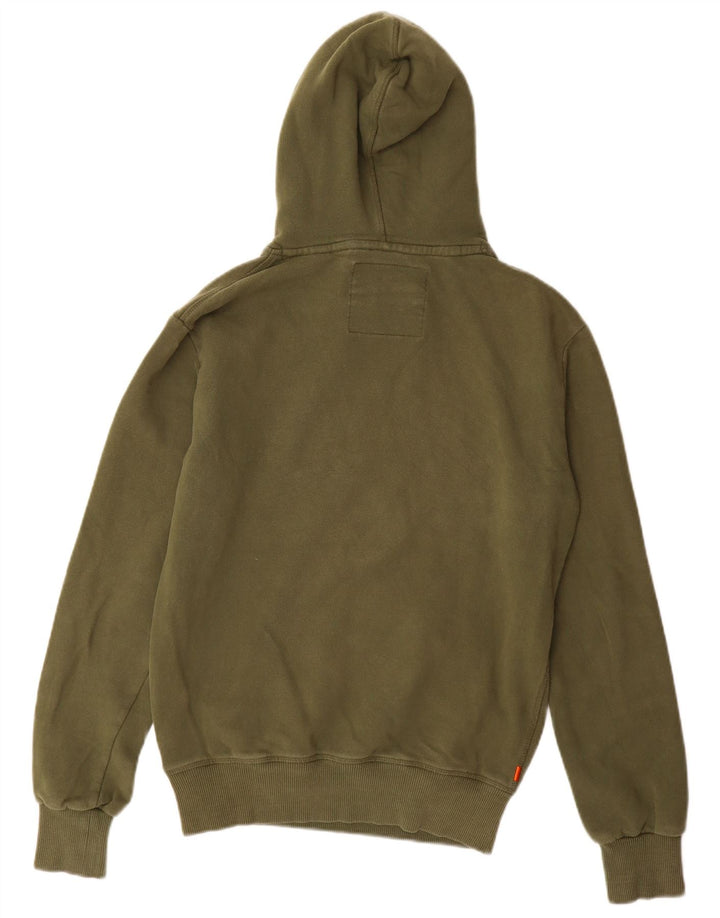 SUPERDRY Herren-Kapuzenpullover mit Grafik, Größe S, Khaki, Baumwolle