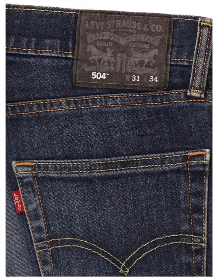Levi's Herren 504 Straight Jeans W31 L29 Marineblau