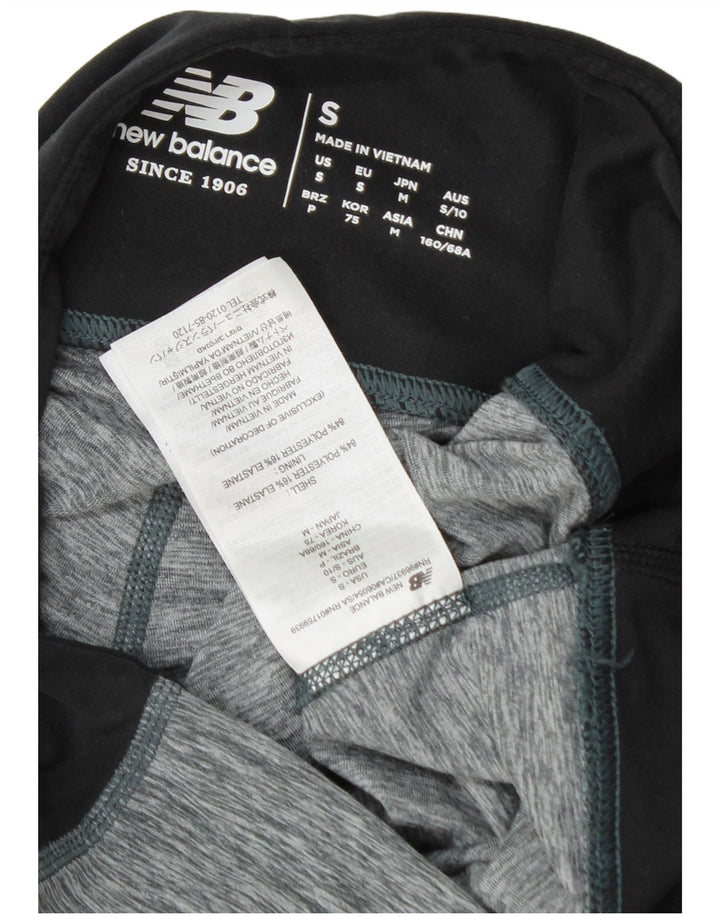 New Balance Damen Performance Capri-Leggings UK 10 Small Grau meliert